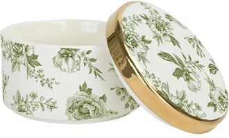 Sweet Water Decor Green Delft Trinket Dish with Lid at Nordstrom