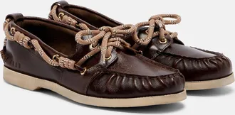 Golden Goose Cruise leather boat shoes