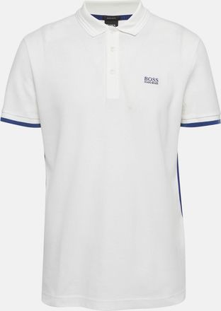 HUGO BOSS Boss By Hugo Boss White Cotton Pique Polo T-Shirt