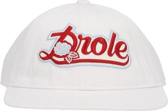 Dr&ocirc;le de Monsieur Le Casquette Baseball Cap - Heren - Petten - Wit - ONE Size - Katoen - Accessoires