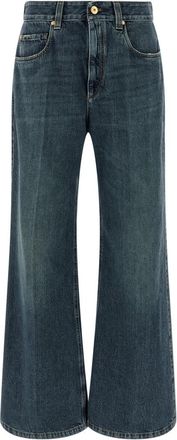 Brunello Cucinelli Blue Loose Mid Rise Jeans