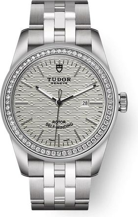 Tudor Glamour Date Automatic Diamond Ladies Watch 53020-0001