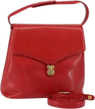 Givenchy Pre-owned Handbags, female, Red, Size: ONE SIZE Pre-owned Leather Handbag
