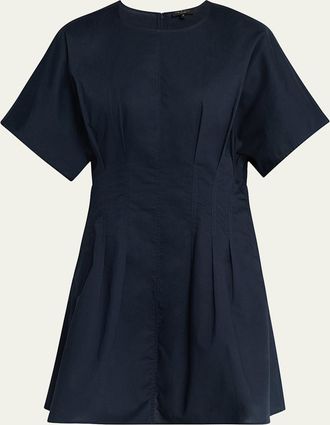 Rag & Bone Maddie Short-Sleeve Poplin Dress