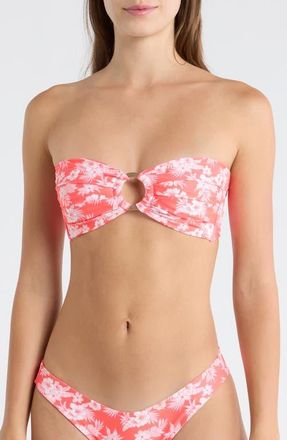 Kulani Kinis Strapless O-Ring Bikini Top in Island Punch at Nordstrom, Size X-Small
