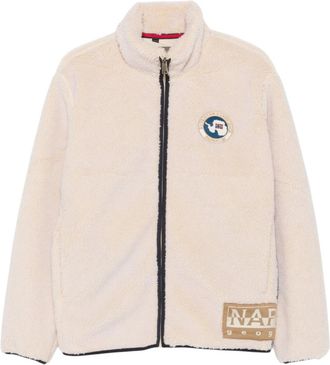 Napapijri Beige Mock Collar Jacket