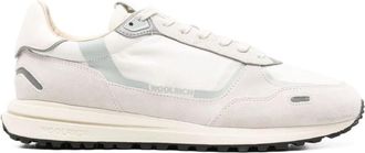 Woolrich Witte Sneakers Veters Rubberen Zool Logo - Heren - Sneakers - Wit - 44 EU - Schoenen