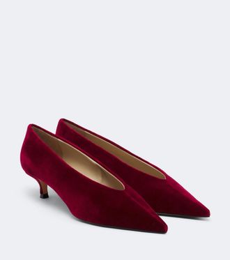 Le Monde Beryl Le Monde B&eacute;ryl Babouche velvet pumps