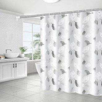 OEM Cortina De Ducha De Peva Con Anillas Y Ganchos, Lavable, Resistente Al Moho (hojas, 180 X 200 Cm)