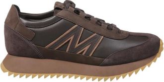 Moncler Schoenen, Heren, Bruin, 43 1/2 EU, Pacey 2 Lage Sneakers
