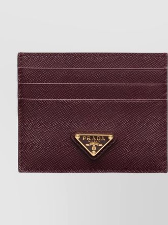 Prada textured leather card holder