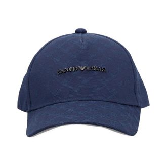 Emporio Armani Blauwe Hoeden & Beanies van Emporio Armani - Heren - Petten - Blauw - ONE Size - Accessoires