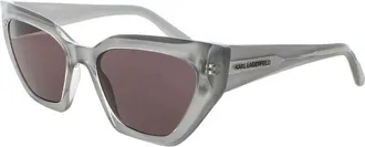 Karl Lagerfeld Ladies Black Rectangular Sunglasses KLKL6145S020