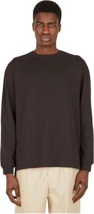 Meta Campania Collective Robert Lange Mouw T-Shirt - Heren - Longsleeves - Bruin - XL - Katoen - Tops