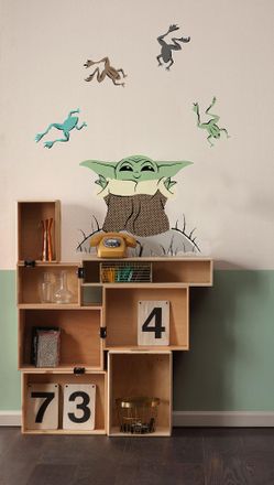 Komar Wandtattoo »Star Wars The Mandalorian Grogu Enchanted Frogs« 50 x 70 cm (Breite x Höhe) - Kinderzimmer, Wandsticker