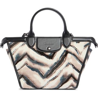 Longchamp Le Pliage Genuine Calf Hair Small Handbag in Grey at Nordstrom Rack