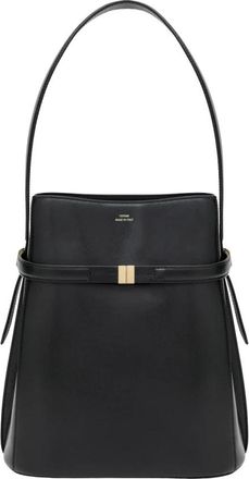 Toteme Belted Bucket Bag - Dames - Schoudertassen - Zwart - ONE Size - Leer - Tassen
