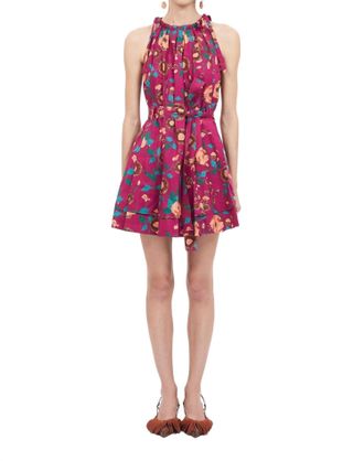 Ulla Johnson Brienne Dress In Ruby Flora