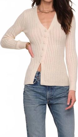 Heartloom Lovett V-Neck Top In Ivory