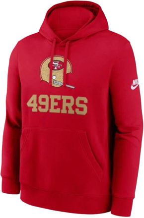 Nike Hoodies - Heren - Sportshirts - Rood - L - Katoen - Fitness
