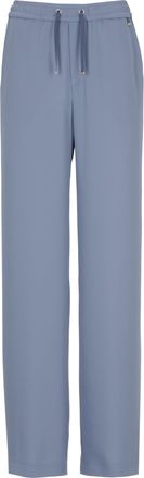 Herno Light Blue Satin Pants
