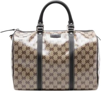 Gucci Pre-owned Handbags, female, Beige, Size: ONE SIZE Pre-owned Boston Bag