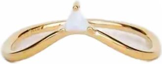 JaxKelly Womens Arched Triangle Ring In Gold
