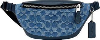 Coach Coach Warren Mini Signature Denim Fanny Belt Womens Bag