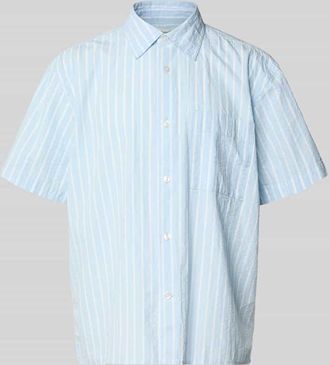 Selected Relaxed Fit Freizeithemd aus reiner Baumwolle Modell STUART in Bleu, Gr&ouml;&szlig;e XXL