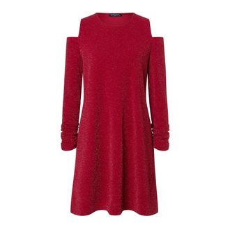 Ana Alcazar Glitzer Kleid Cut Out - Dames - Feestkleedjes - Rood - M - Pailletten - Kleedjes