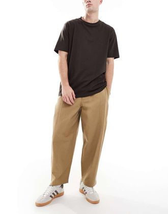 Parlez Clothing Pantaloni a palloncino beige con coulisse-Neutro
