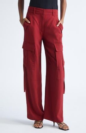 Ulla Johnson Pax Cargo Wide Leg Pants in Dahlia at Nordstrom Rack, Size 10