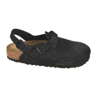 Birkenstock Smalle Sandalen - Dames - Klompen - Zwart - 42 EU - Schoenen