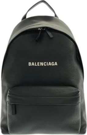 Balenciaga Pre-owned Backpacks, male, Black, Size: ONE SIZE Pre-owned Everyday Bag Pack Calf Backpack