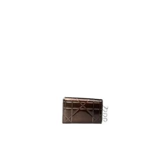Dior Pre-owned Leather Key-holder - Dames - Pre-owned - Paars - Maat: ONE Size Leer