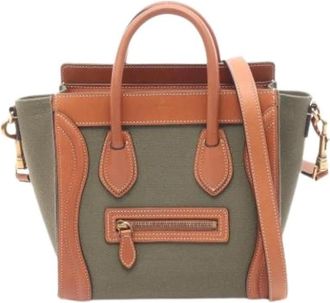 Celine Pre-owned Vintage Handbag - Dames - Vintage Handtas - Groen - ONE Size - Leer - Vintage