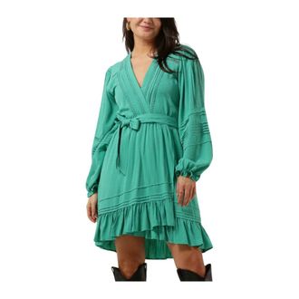 Suncoo Dames, Jurken, Groen, Maat: XS Poliester