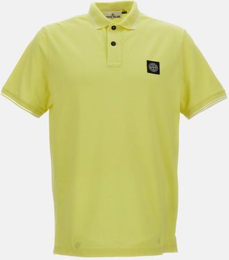 Stone Island Yellow Logo Polo