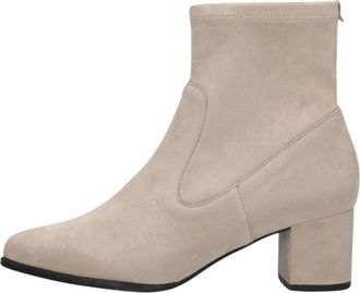 Peter Kaiser 75320 Enkellaarsjes - Dames - Laarzen met Hak - Beige - 42 EU - Leer - Schoenen