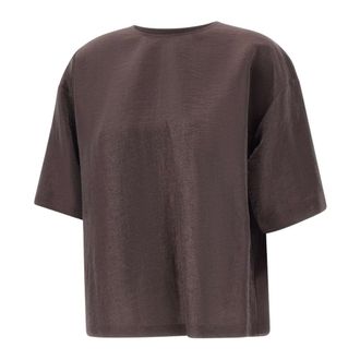 HUGO BOSS Dames, Blouses & Shirts, Bruin, Maat: 2XL Linnen