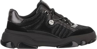 Pinko Pinko, Schoenen, Dames, Zwart, 38 EU, Leer, Athena Leren Sneakers