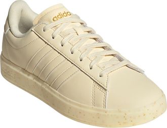 adidas Grand Court 2.0 Sneaker in Vanilla/vanilla/Gold Met at Nordstrom Rack, Size 8.5