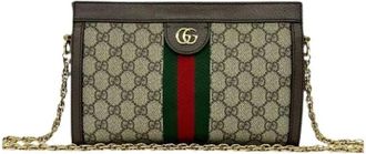 Gucci Pre-owned Cross Body Bags, female, Beige, Size: ONE SIZE Pre-owned Ophidia Crossbody Bag