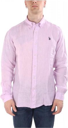 U.S.Polo Association U.s. Polo Assn - Shirts > Casual Shirts - Heren - Casual Overhemden - Roze - 2XL - Overhemden