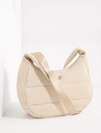 Talbots T by Talbots Nylon Hobo Crossbody Bag - Oat - 001