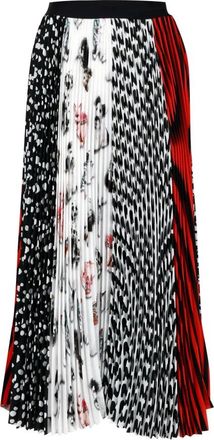 Msgm Pliss&eacute; Midi Rok - Dames - Midirokken - Veelkleurig - M - Rokken