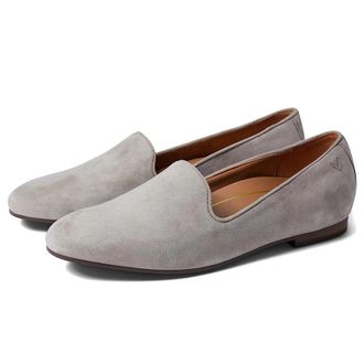 Vionic Womens Vionic Willa II Loafer Dark Taupe Almond Toe Slip On Shoes HAWK811