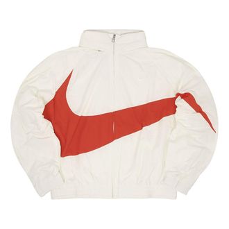 Nike Swoosh Woven Jacket Asia Sizing Sail Picante Red FB7878-133