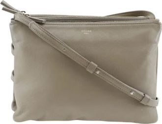 Celine Tweedehands leren schoudertassen - Dames - Vintage Schoudertas - Grijs - ONE Size - Vintage
