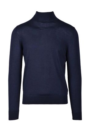 Wild Cashmere Mens Silk and Cashmere Sweater - Blue
